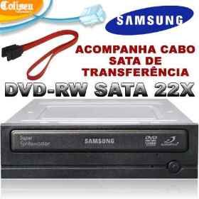 Gravadora De Dvd Samsung Sata N.f. Garantia Dvd-rw